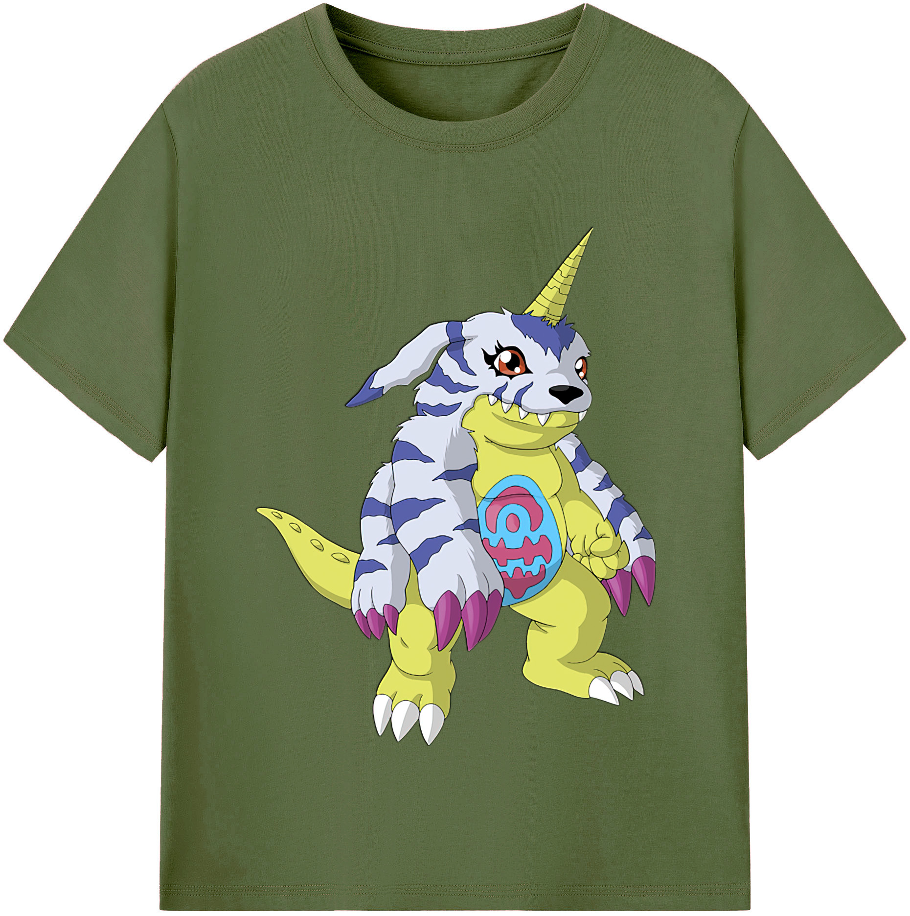 （画像用） Digimon デジタルモンスター/デジモン 綿100％半袖Tシャツ（フロントプリント）